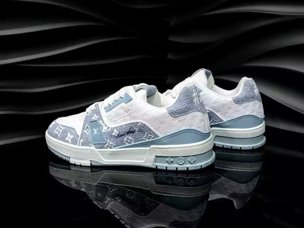 Tenis Louis Vuitton Trainer 54 Azul Cielo Mezclilla