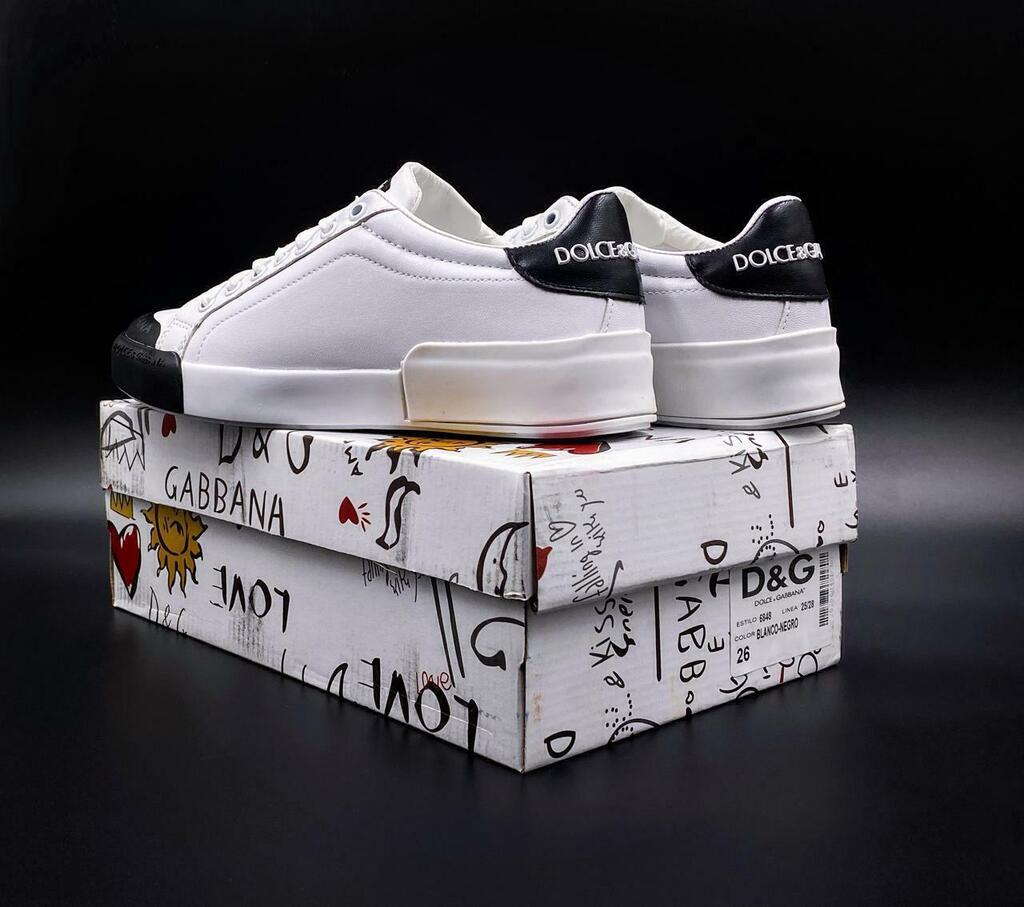 Tenis Dolce Gabbana Portofino Negro Blanco