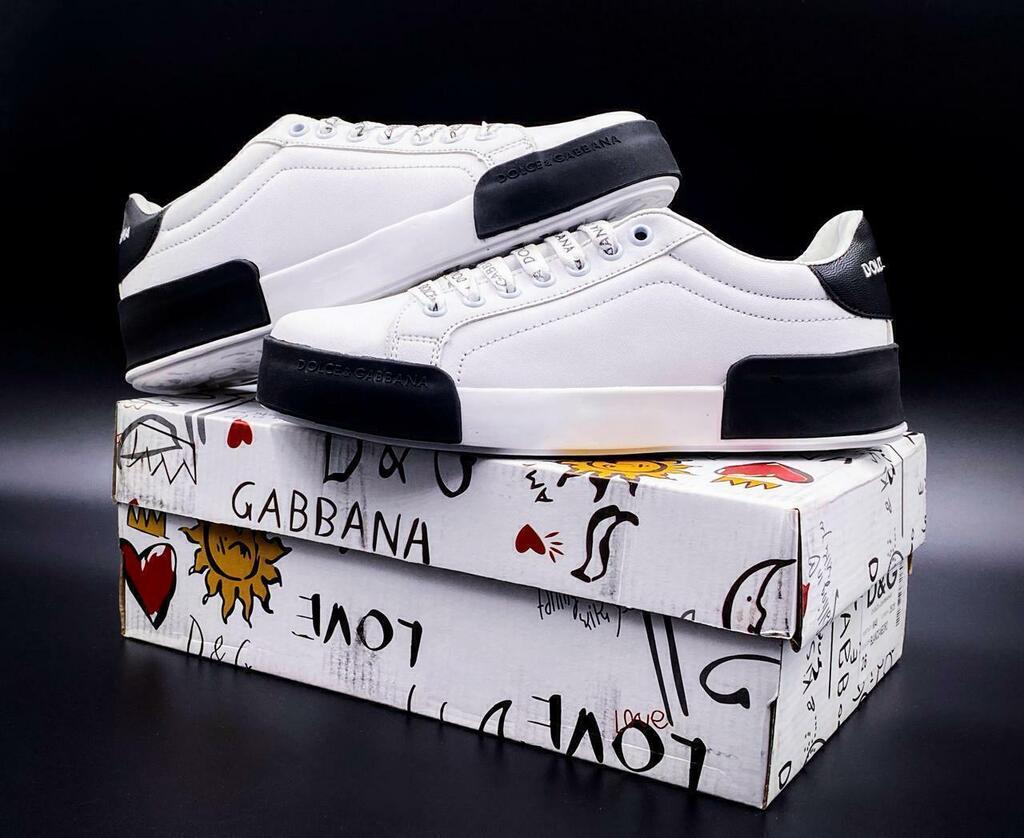 Tenis Dolce Gabbana Portofino Negro Blanco