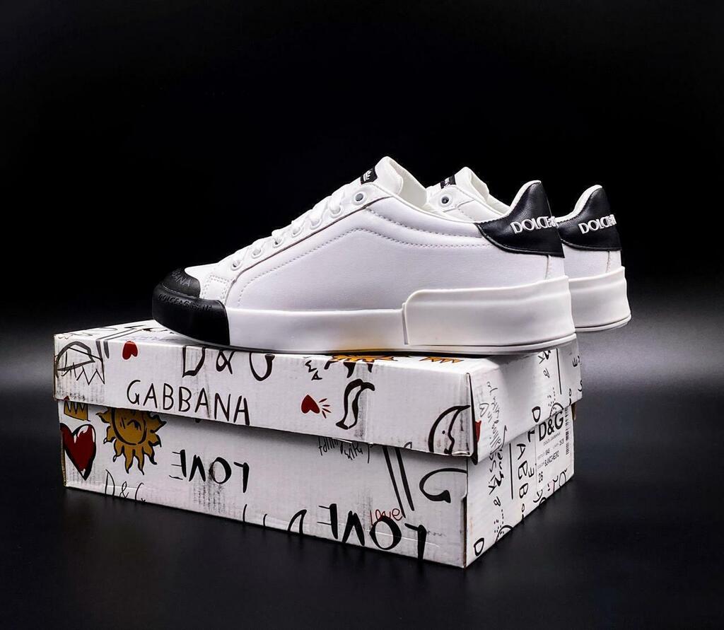 Tenis Dolce Gabbana Portofino Negro Blanco