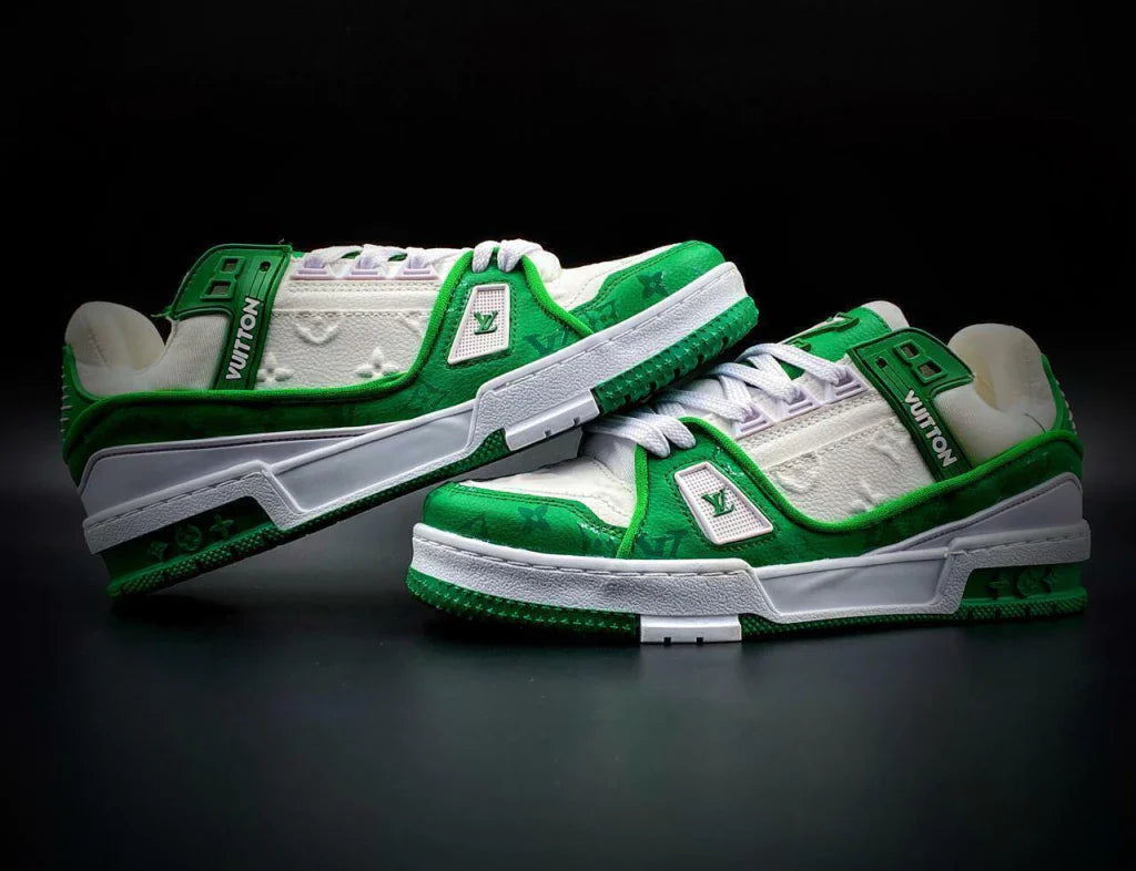Louis Vuitton Trainer Green White