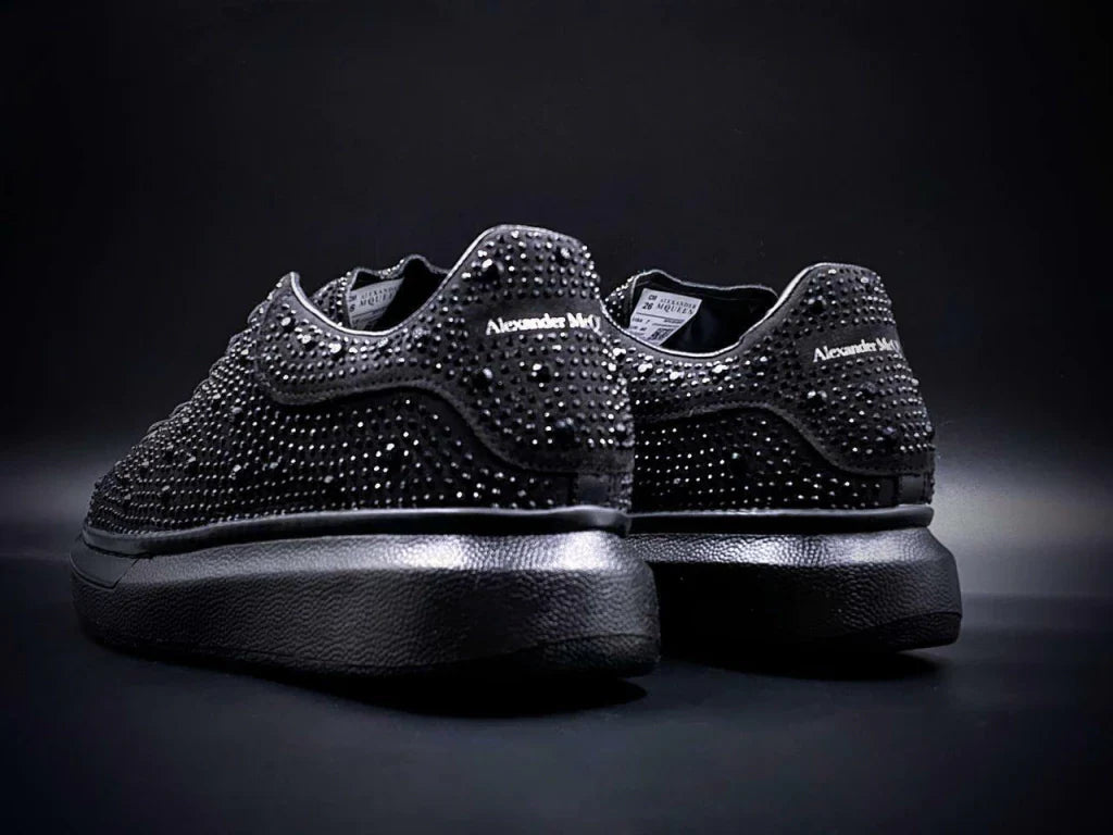 Alexander Mcqueen Crystales Negro Total