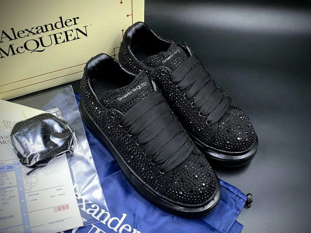 Alexander Mcqueen Crystales Negro Total