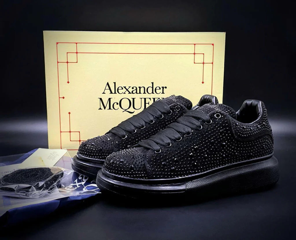 Alexander Mcqueen Crystales Negro Total