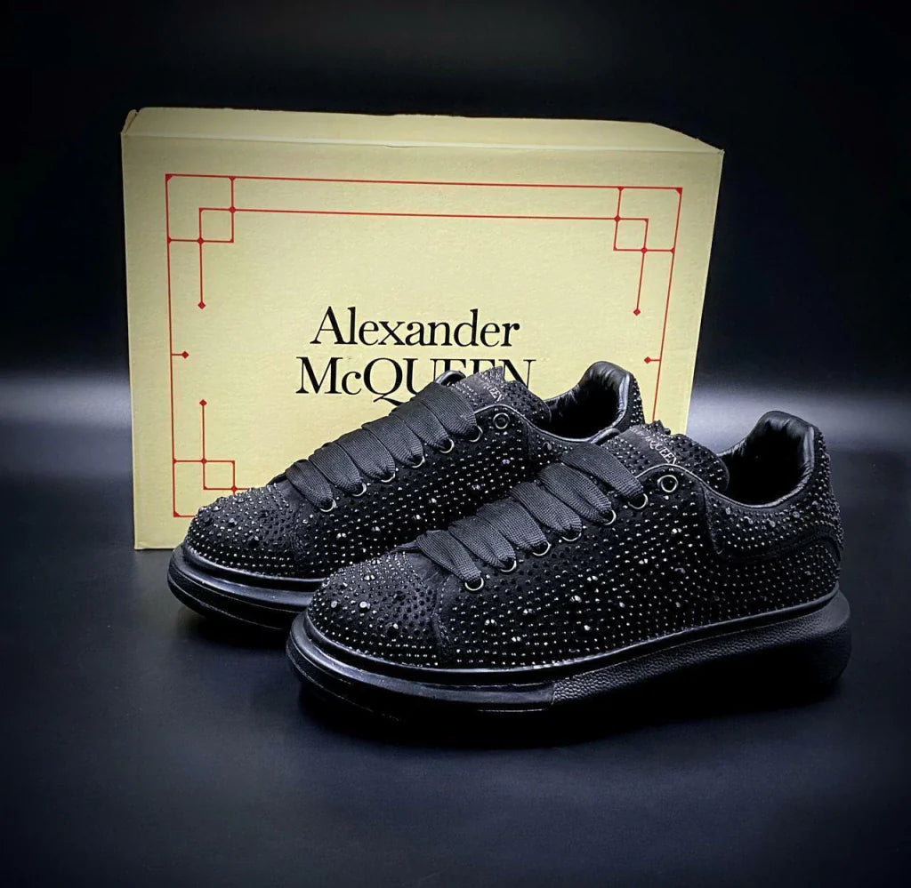 Alexander Mcqueen Crystales Negro Total