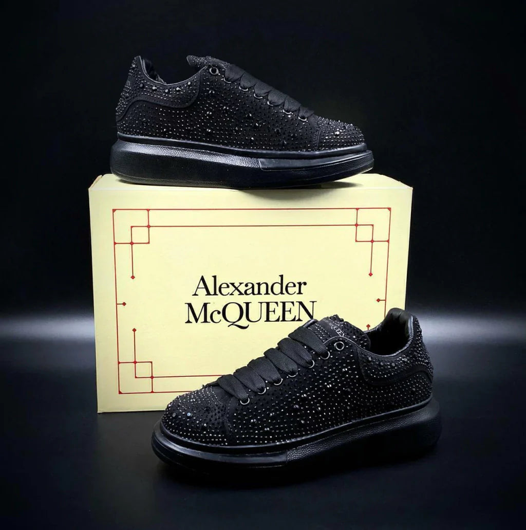 Alexander Mcqueen Crystales Negro Total