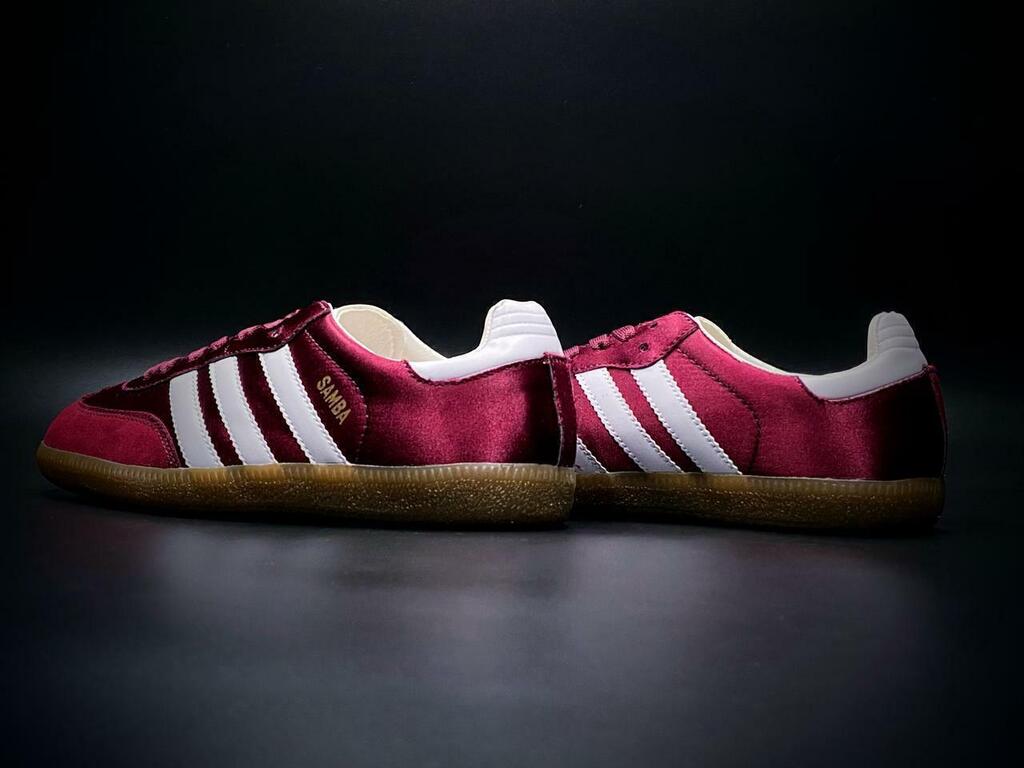Samba Adidas Cherry Red Gold
