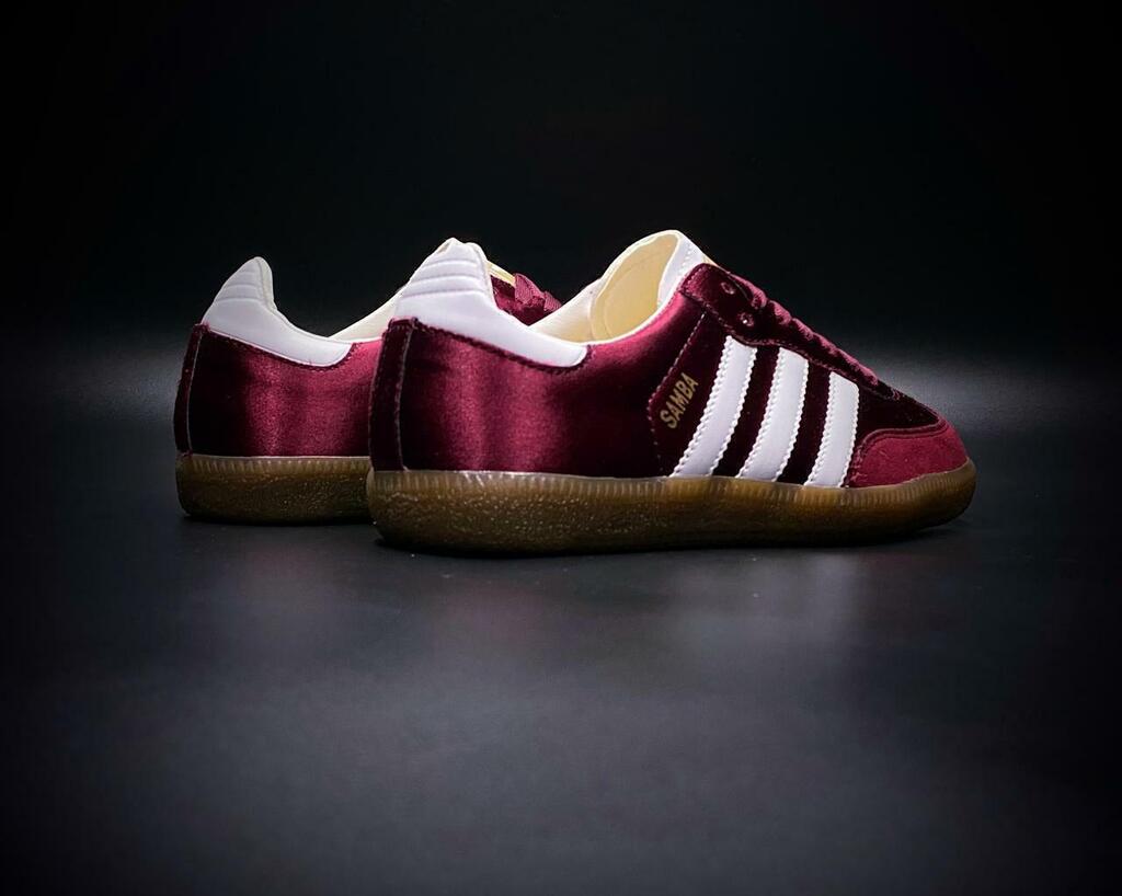 Samba Adidas Cherry Red Gold