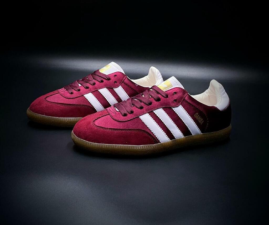 Samba Adidas Cherry Red Gold